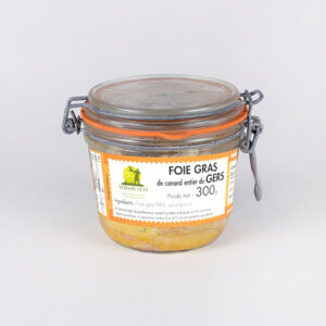 Photo d'un pot de 300g de foie gras de canard